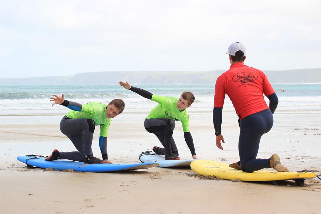 Surfing In Newquay, Cornwall with Escape Surf School