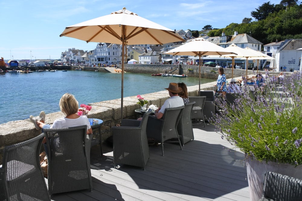 The Waterside Terrace at The Idle Rocks, St Mawes